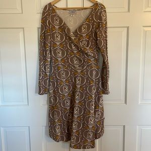 NWOT - Medium - Novelty Print Wrap Style Dress
